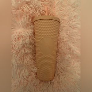 pink studded starbucks tumbler